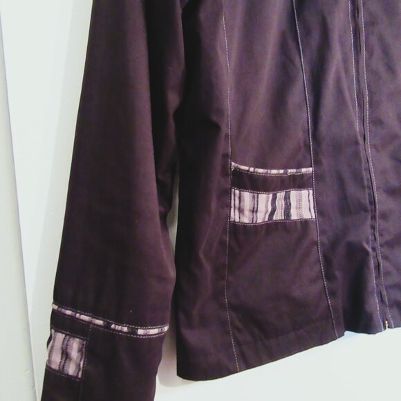 CONVICTION SPORT ladies Jacket with Zipper, Black with Colour Trimmings - Picture 5 of 6